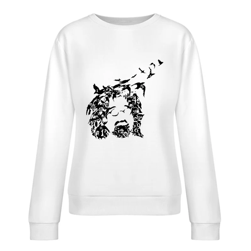 Counting Crows Black Art Female Pullover Sweatshirt