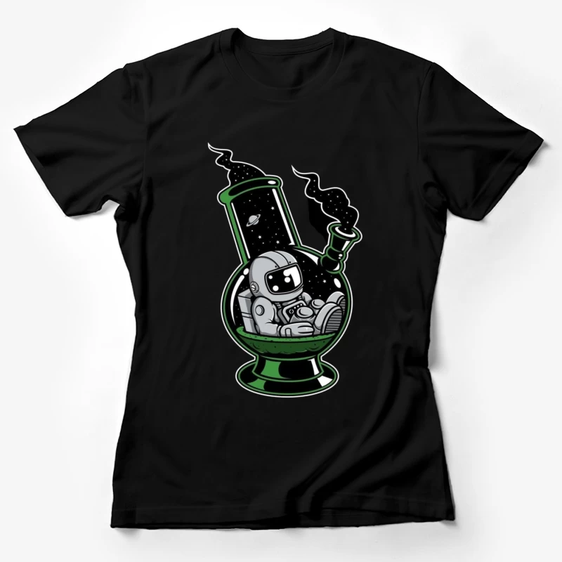 Cosmic Astronaut in a Bong Female T-Shirt