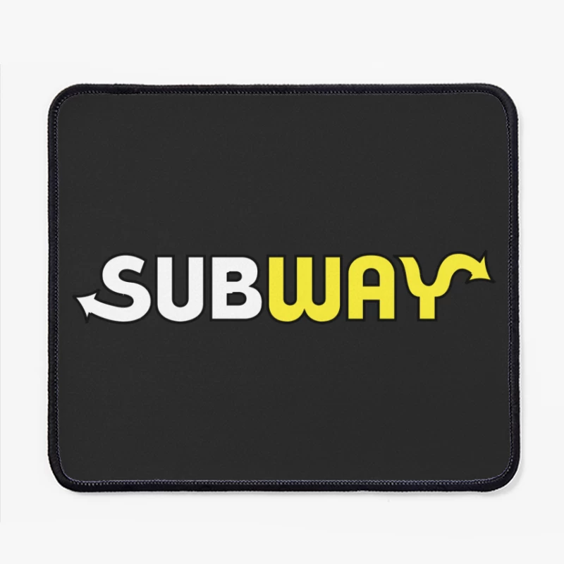 Subway Restaurant Chain Logo Design Mouse Pad