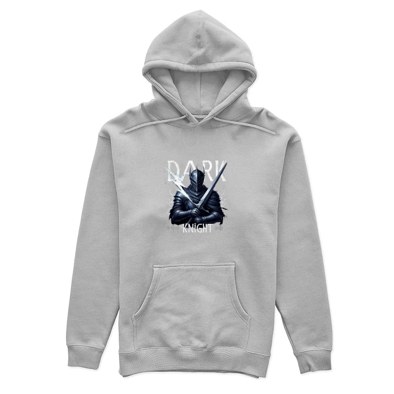 Dark Knight with Ancient Blade - Fantasy Warrior Illustration Female Pullover Hoodie