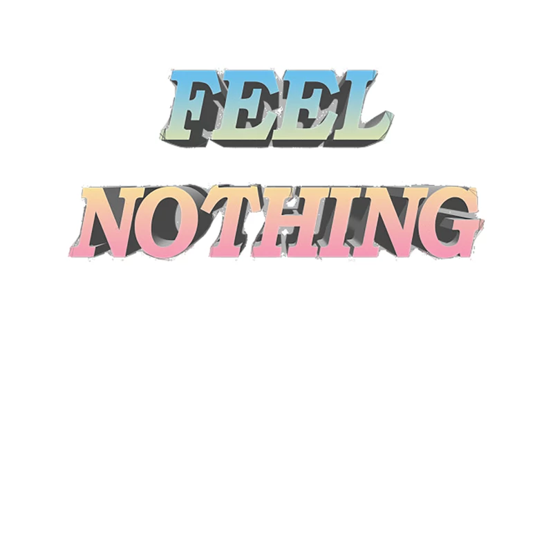 FEEL NOTHING AestheticBoredDepressionNihilist Statement Tee Tapestry