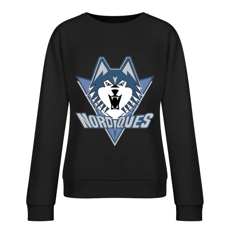Quebec Nordiques Female Pullover Sweatshirt