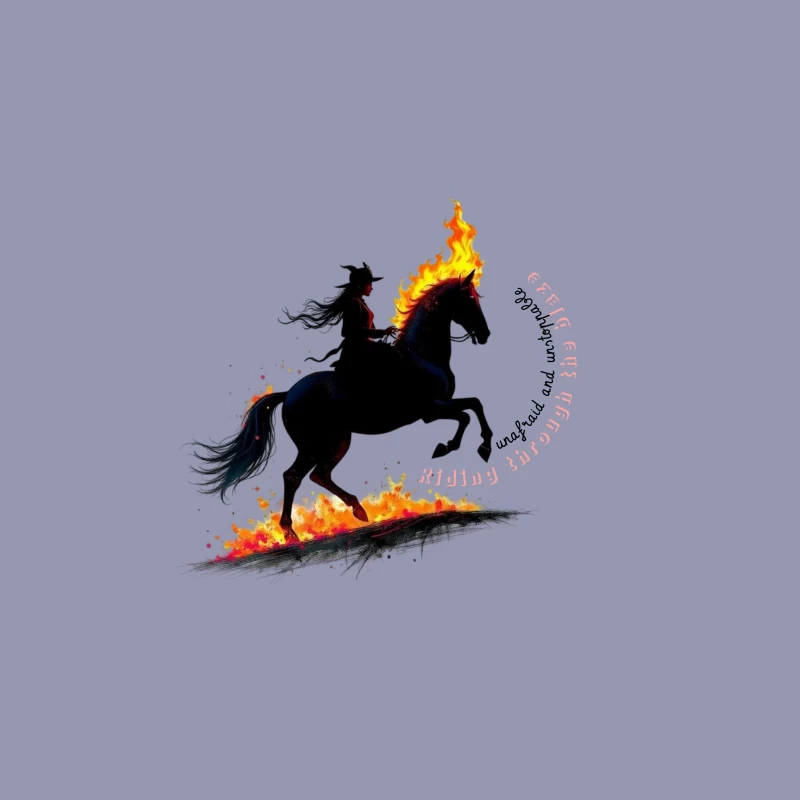 Rider in Flames Travel Mug