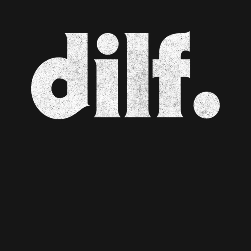 DILF  Retro Style Typography Design Mouse Pad