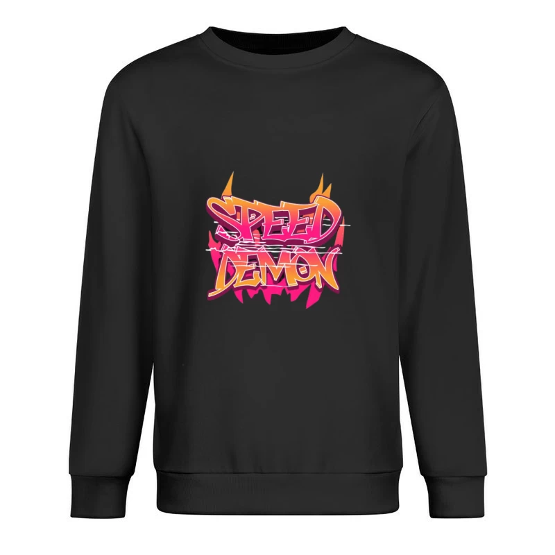 Texte enflammé avec thème de vitesse Homme Sweat-shirt à enfiler