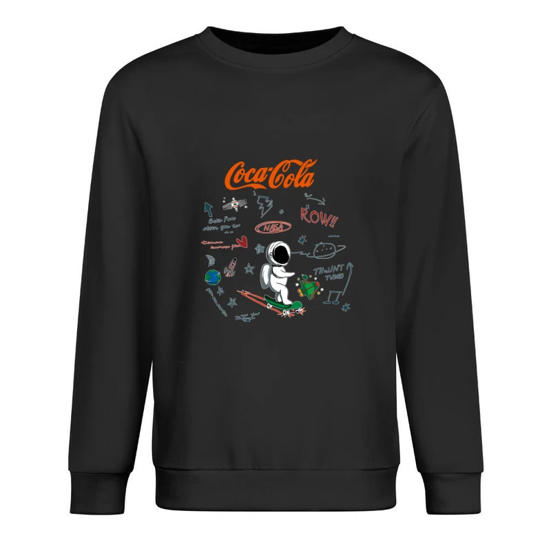 Astro-Skateboarding mit Coca-Cola und NASA Herren Pullover Sweatshirt