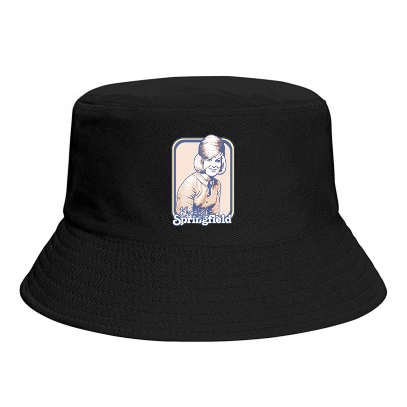 Dusty Springfield   Retro 60s Aesthetic Design Bucket Hat