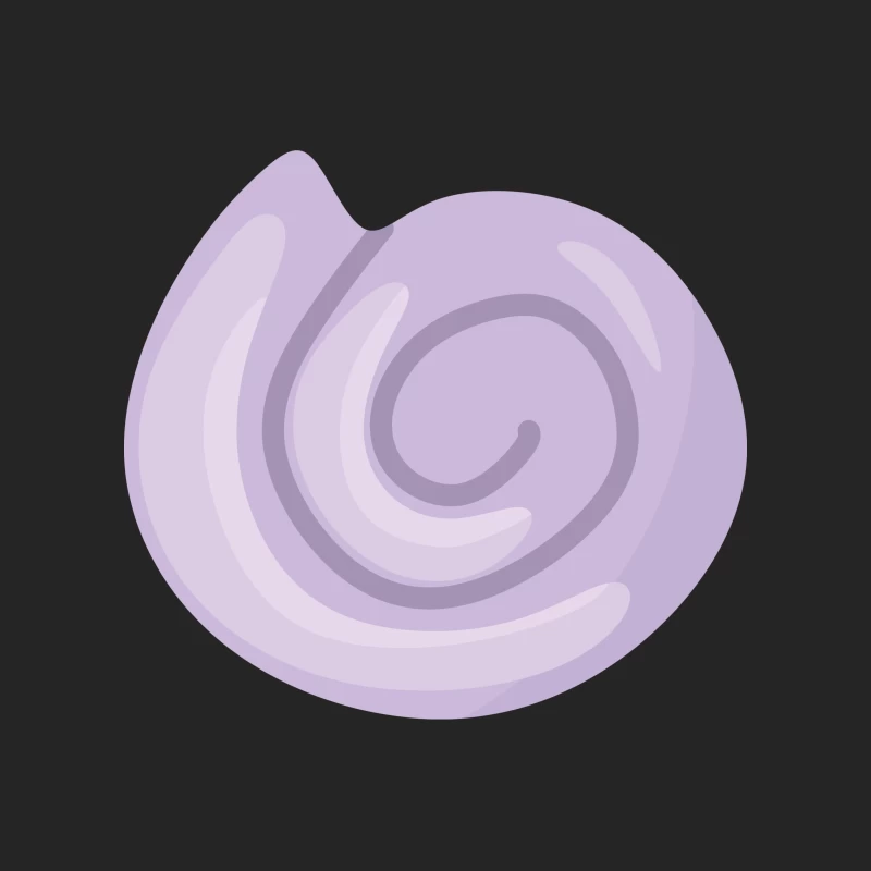 Spirale de coquillage violet Homme Sweat-shirt à enfiler