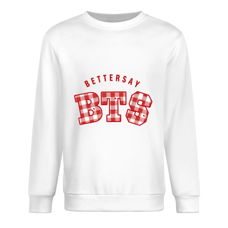 BTS Karomuster Design Herren Pullover Sweatshirt