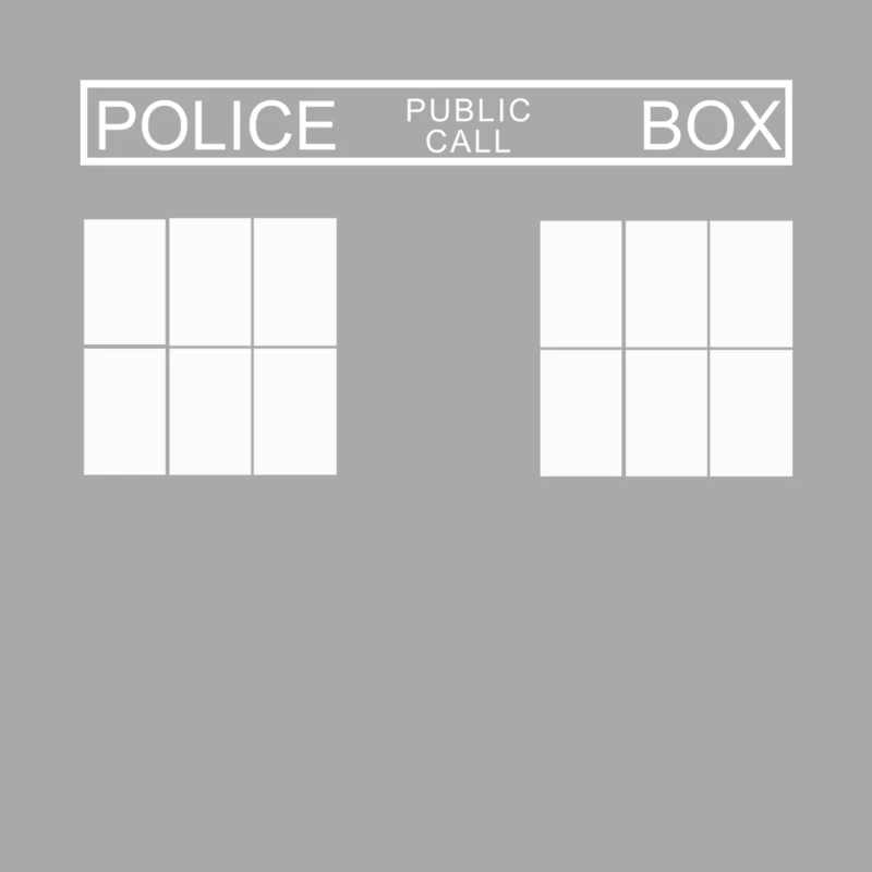 Police Public Call Box Male Pullover Hoodie