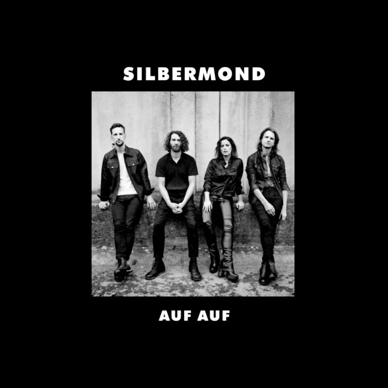 German Rock Band Silbermond - Black and White Promotional Photo Pin