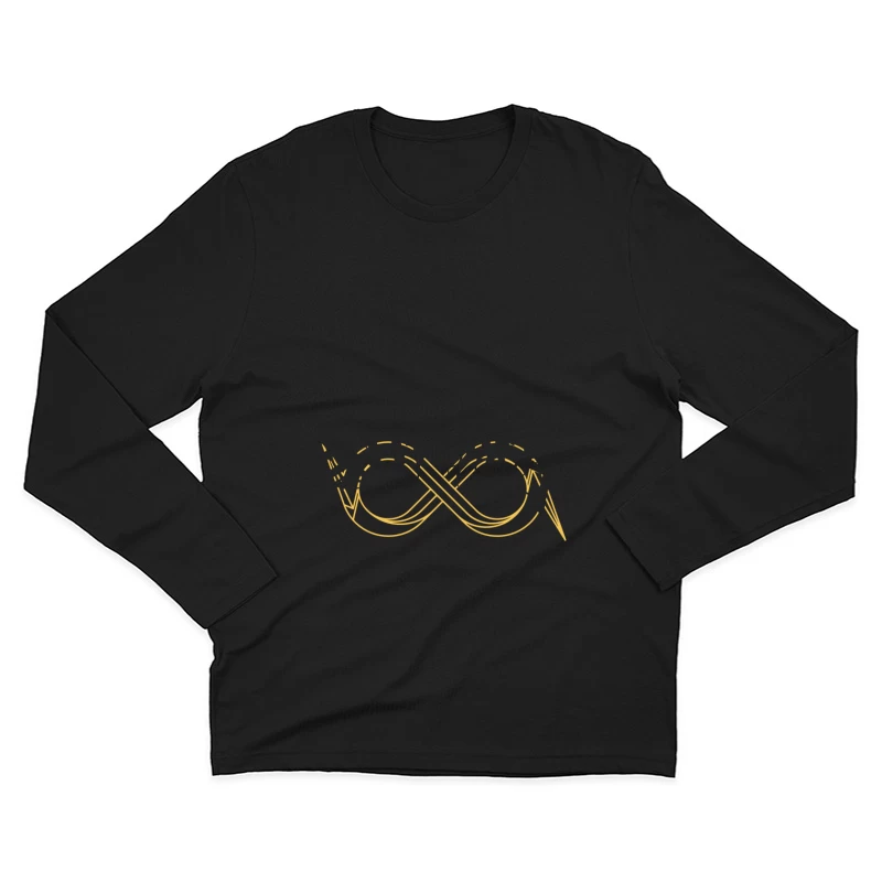 Künstlerisches Unendlichkeitssymbol Herren Langarm T-Shirt