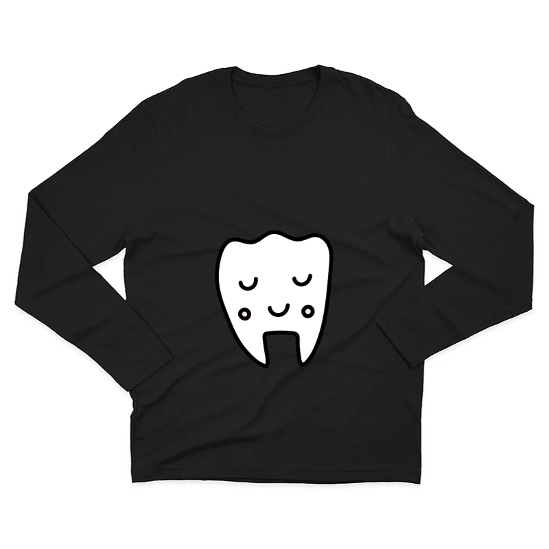 Illustration de dent heureuse Homme Manches Longues T-Shirt