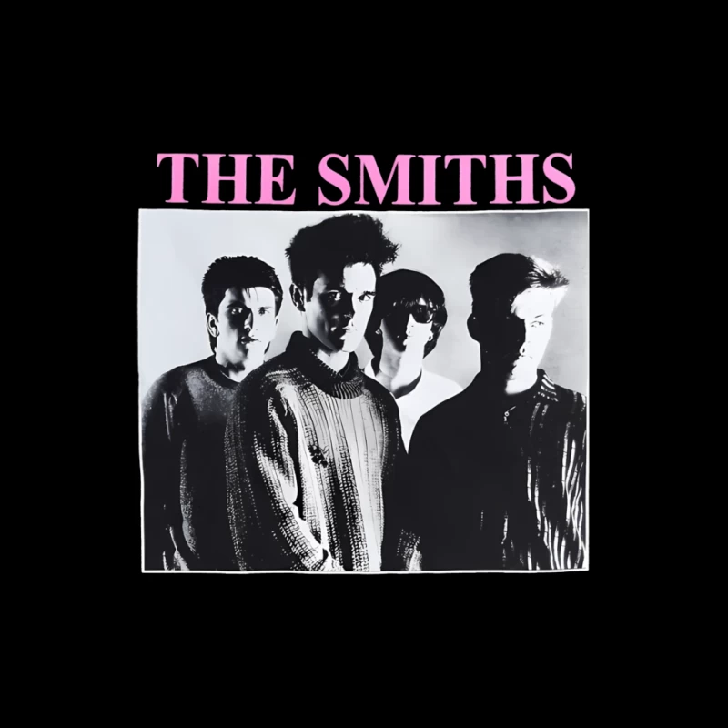 The Smiths Classic Black and White Band Album Cover from the 1980s Pin