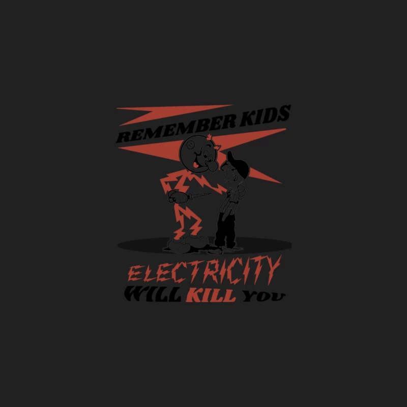 CIPS Vintage Ad - Electricity will kill you Bucket Hat