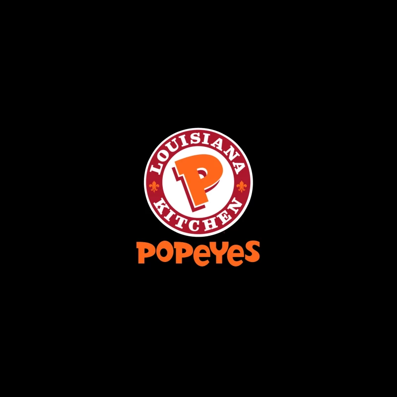 Popeyes Louisiana Kitchen Restaurant Logo Design Desk Mat