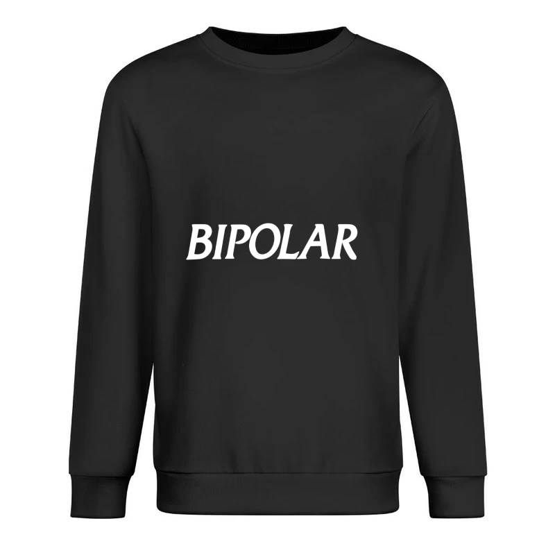 Bipolar Schriftzug Design Herren Pullover Sweatshirt