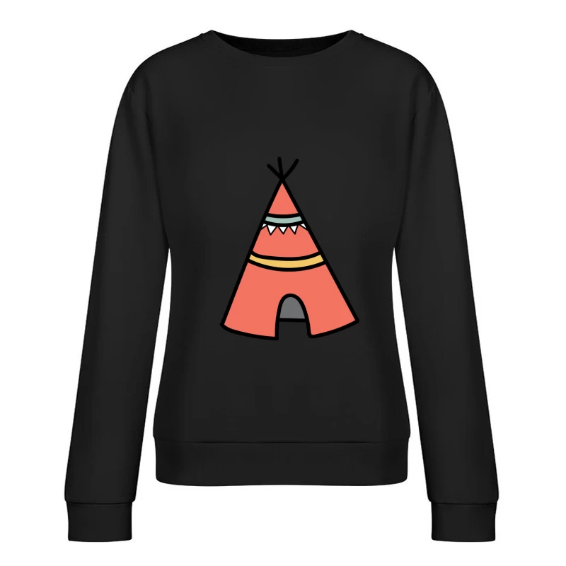 Tente tipi colorée Femme Sweat-shirt à enfiler