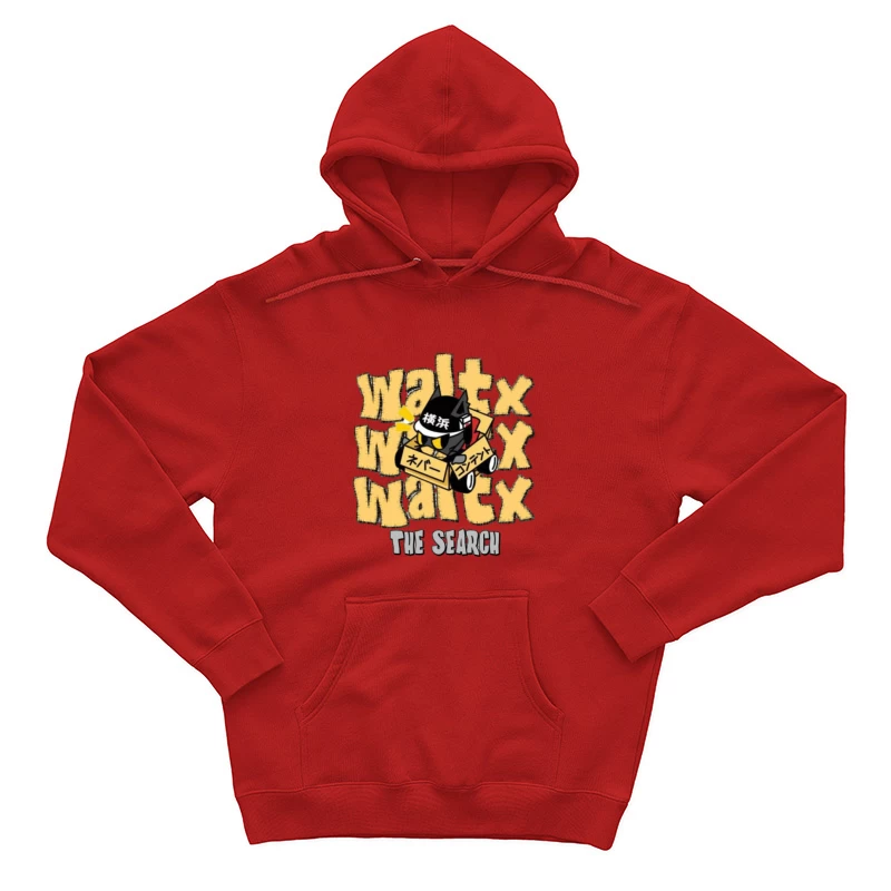 Cartoon Katze in Karton - Die Suche Herren Pullover Hoodie