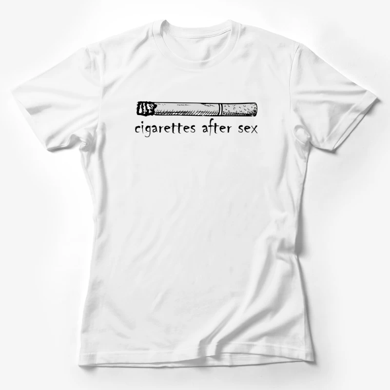 Cigarettes After Sex Logo Black Female T-Shirt