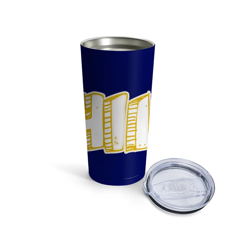 Chill Anime Illustration of Luffy from One Piece Travel Mug