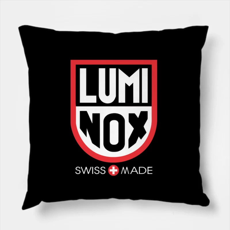 Luminox Swiss Made Watch Brand Logo Throw Pillow