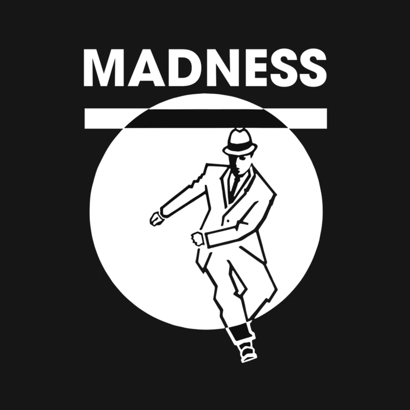 Ska Dance Madness Silhouette Logo Male T-Shirt