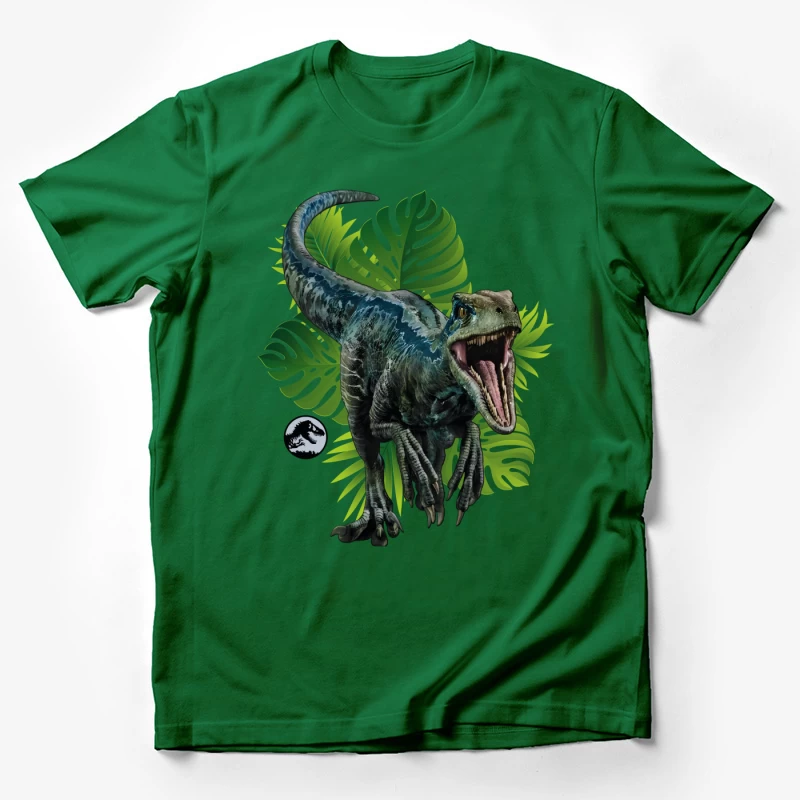 Hyperrealistic Velociraptor in the Wild Male T-Shirt