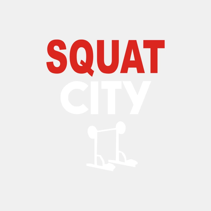 Bold Red Squat Typography: Minimalist Fitness Motivation Male Tank Top