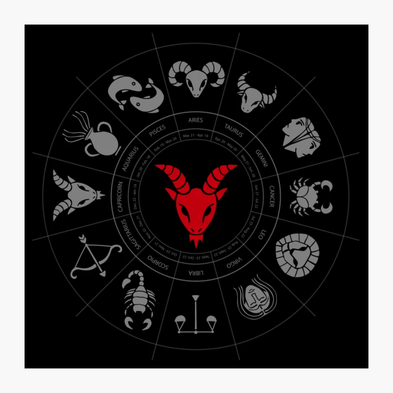 Capricorn Zodiac Pin