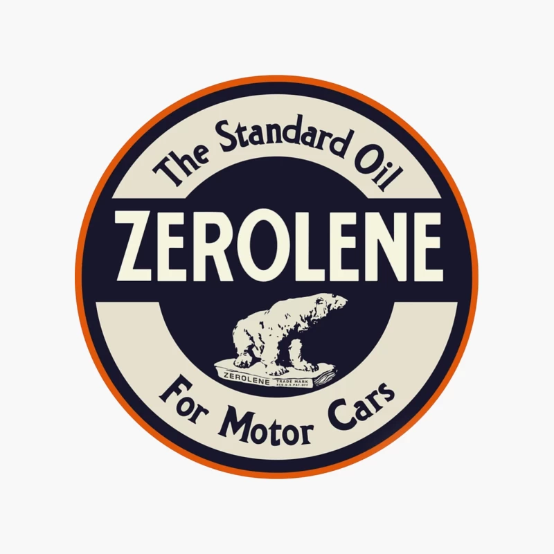 Vintage Standard Oil Zerolene Motor Oil Advertisement with Polar Bear Logo Cotton Tote Bag