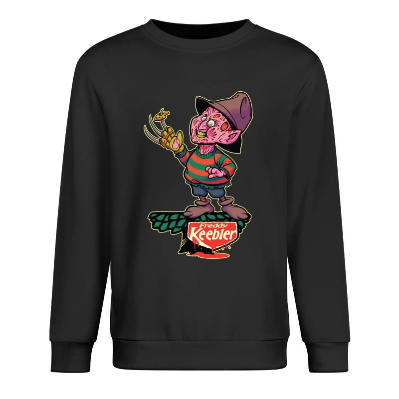 Freddy Keebler: A Whimsical Horror Parody Male Pullover Sweatshirt