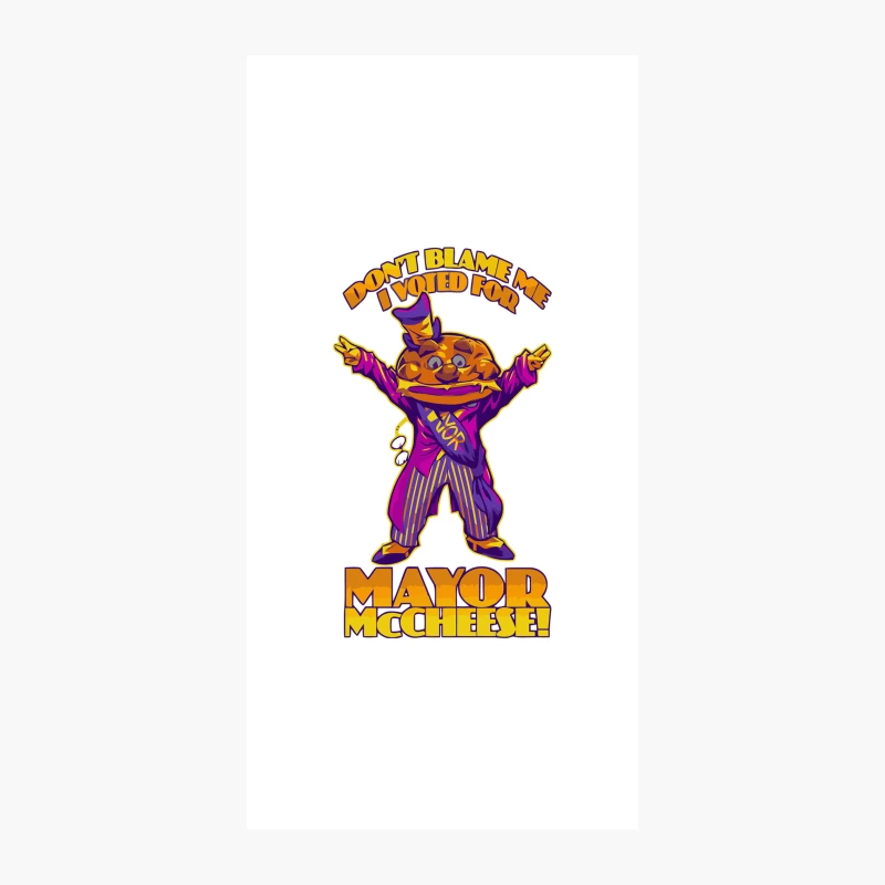 Whimsical Burger Mascot Campaigns for Mayor McCheeseburger iPhone Case