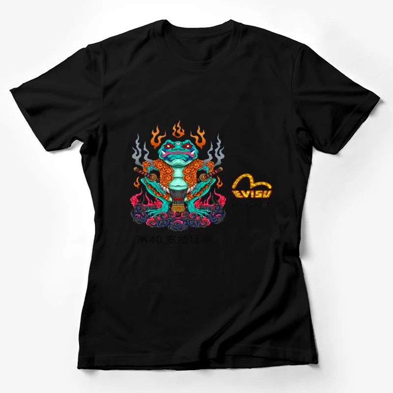 Mythische Kreatur mit Feuer Damen T-Shirt