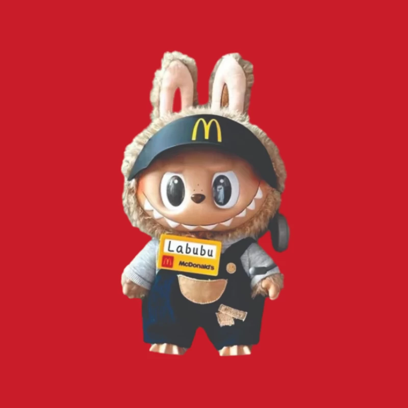 Labubu McDonalds Spielzeugfigur Herren Pullover Hoodie