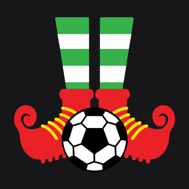 Chaussures d'elfe avec ballon de football Homme Sweat à capuche