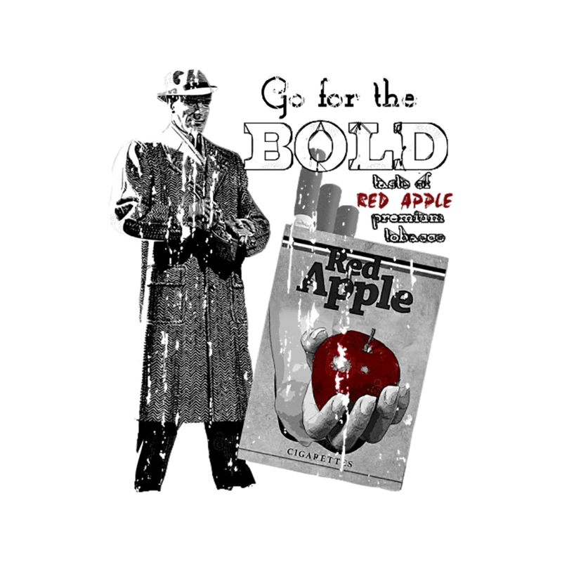 Red Apple Vintage Ad Tapestry
