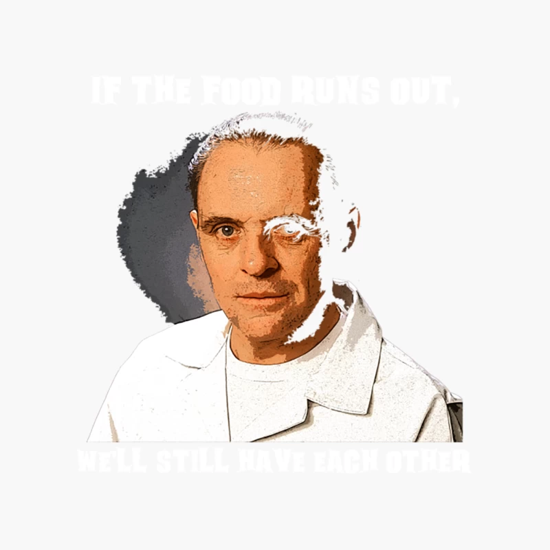 Hannibal Lecter, If the Food Runs Out Cotton Tote Bag