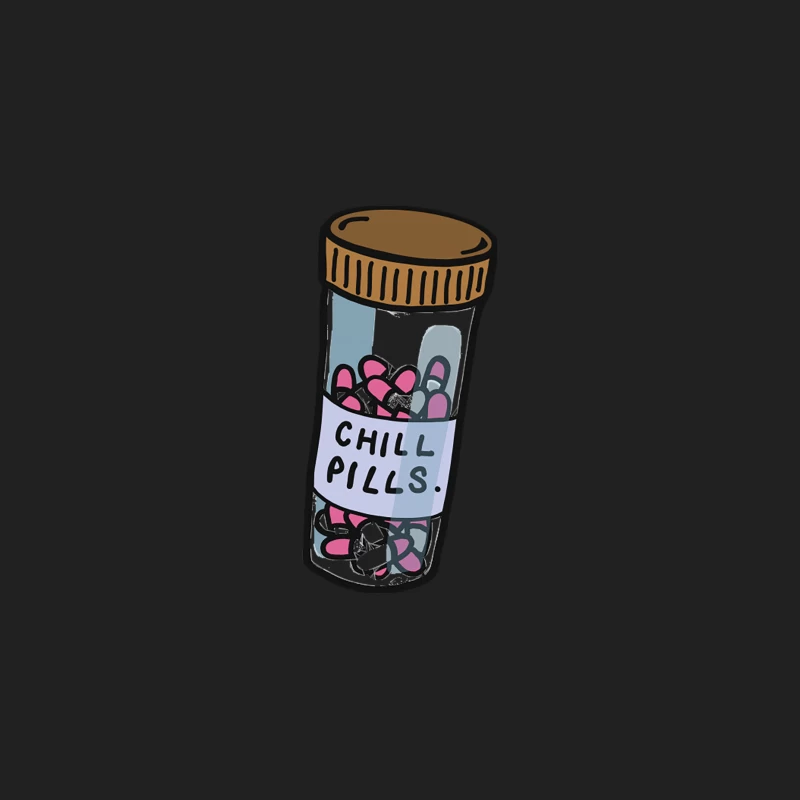 Chill Pills  Funny Illustration Design Bucket Hat