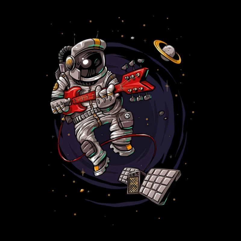 Astronaut Rocker in Space Pin