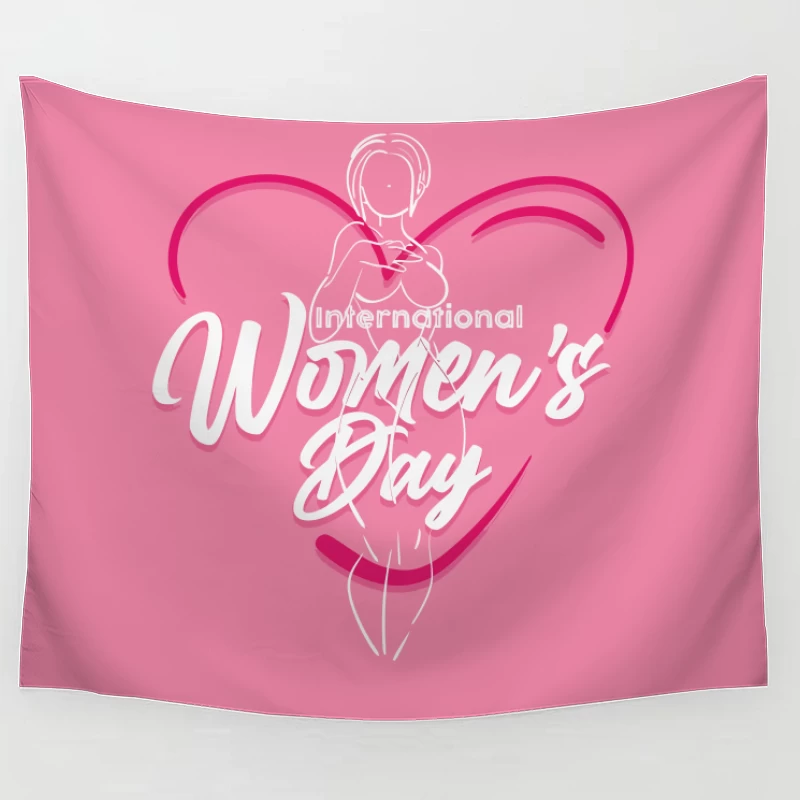 Elegant International Women's Day Design Tapestry