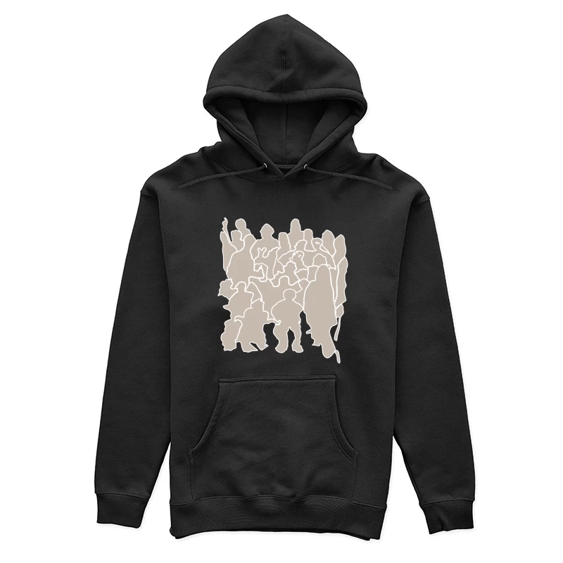 Gruppe von Menschen Silhouette Damen Pullover Hoodie