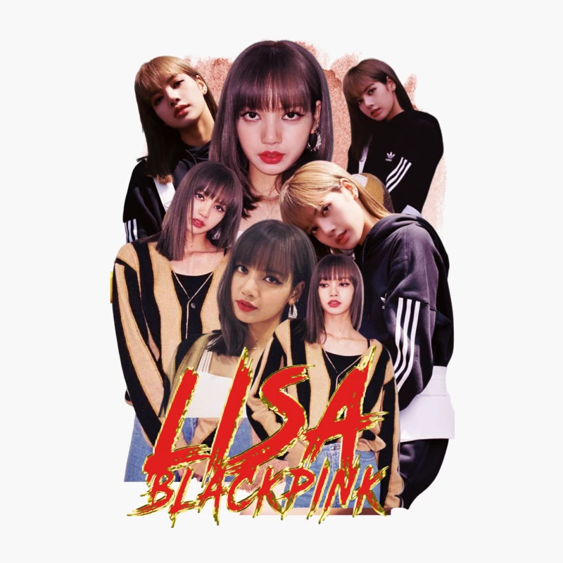 Lisa from BLACKPINK - K-pop Idol and Fashion Icon Cotton Tote Bag