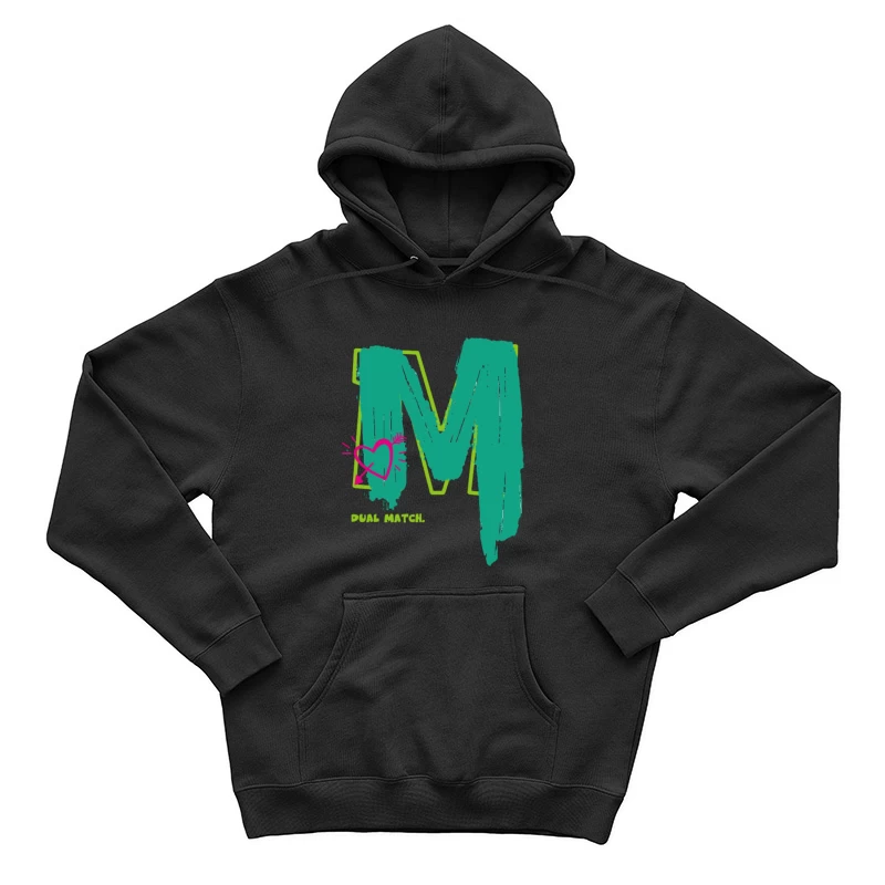 Künstlerisches M-Design mit Herz Herren Pullover Hoodie