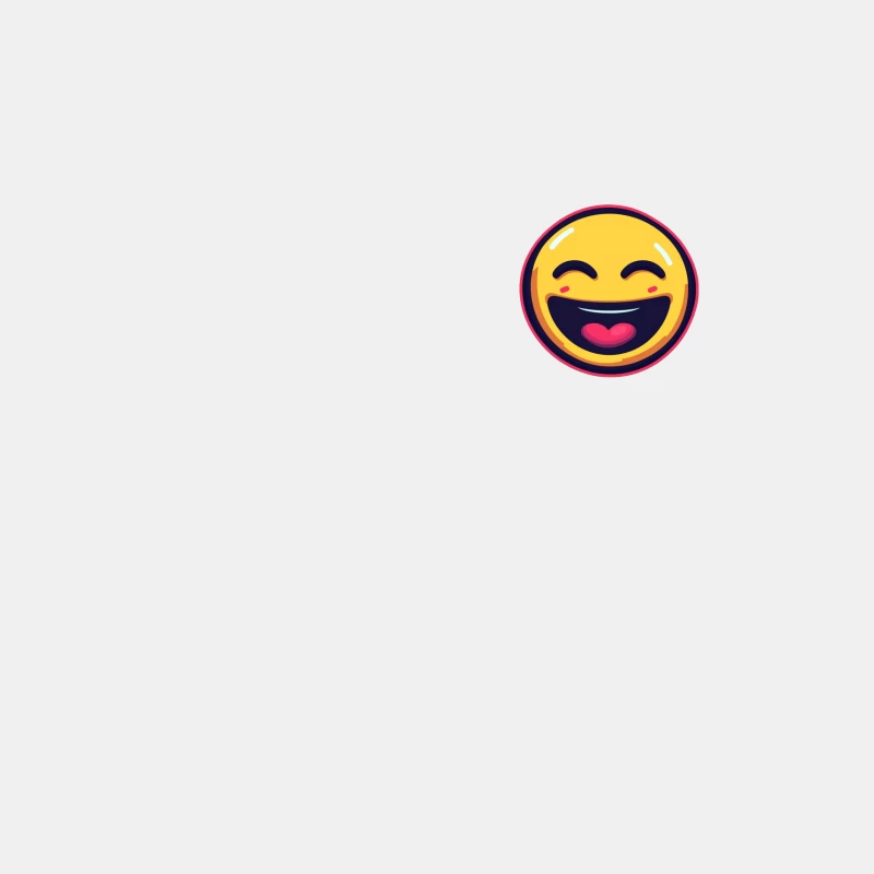 Cheerful Yellow Laughing Emoji Cartoon Male Tank Top