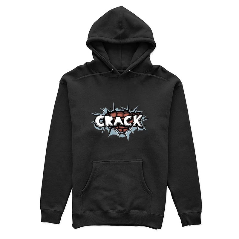 Comic-Stil Wand Schlag Illustration Damen Pullover Hoodie