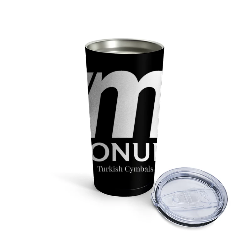 Tonum Turkish Cymbals Brand Logo in White Travel Mug