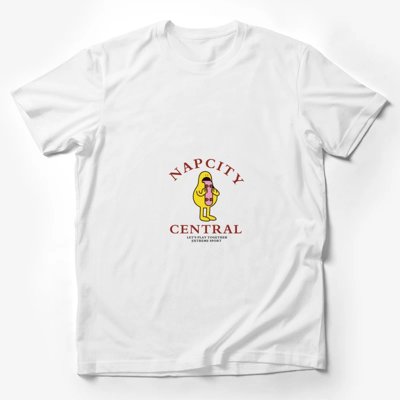 Nap City Skateboard Cartoon Herren T-Shirt