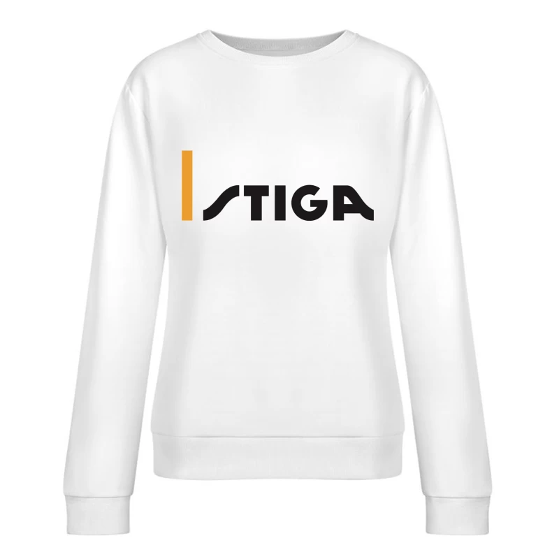 Stiga Sports Equipment Brand Logo Female Pullover Sweatshirt