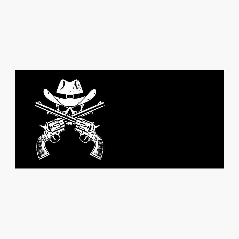 Western Outlaw Skull and Revolvers Coffee Mug